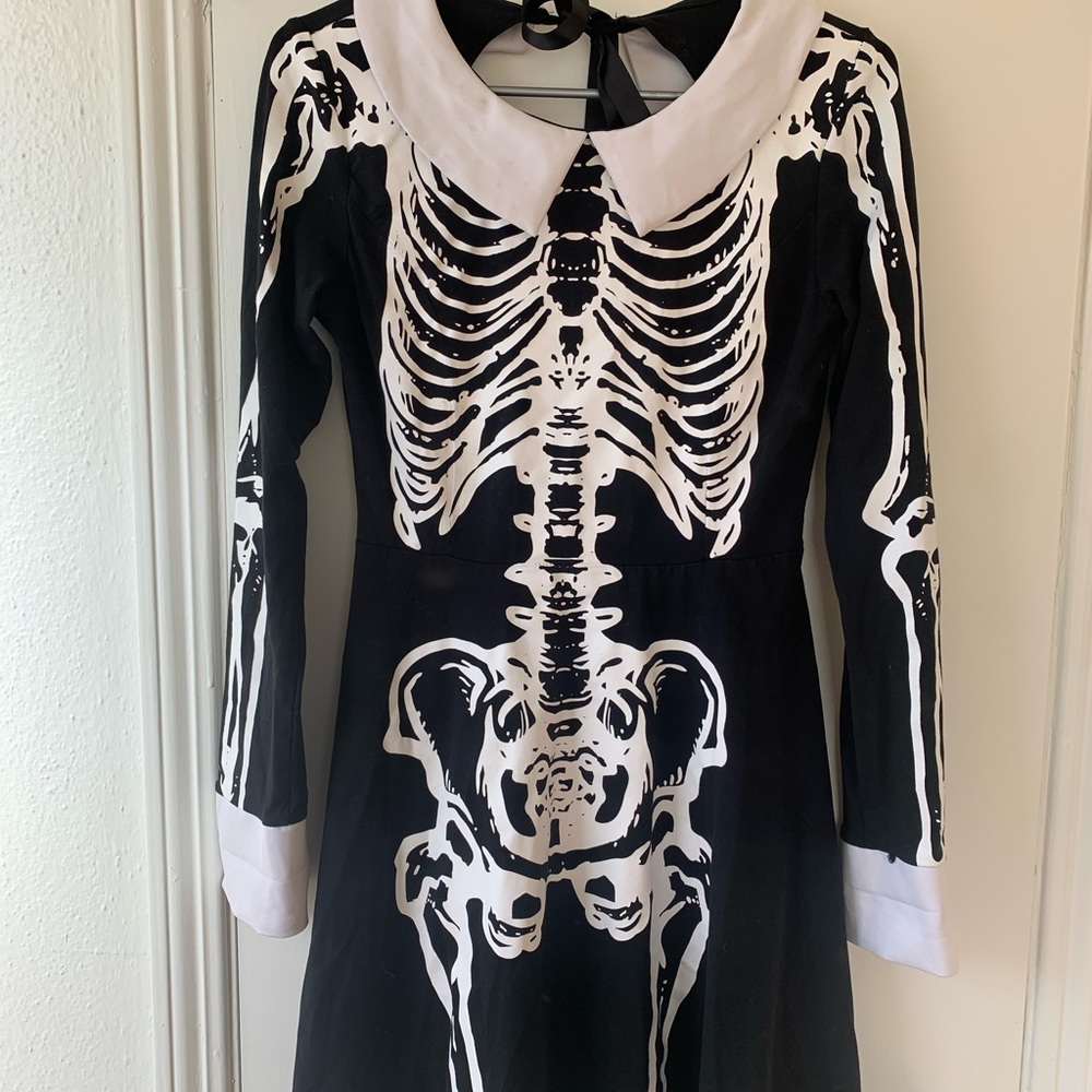 kill star skeleton halloween dress